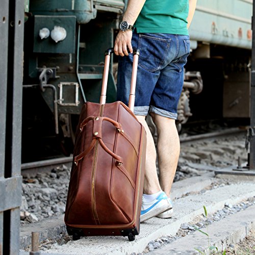 LeatharioMensLeatherLuggageWheeledDuffleLeatherTravelBag04